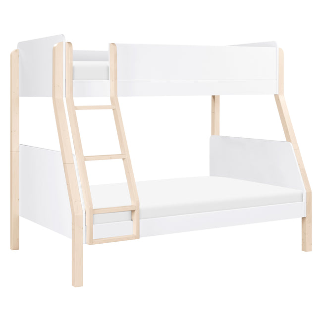 M18495WNX,Babyletto Kids,TipToe Twin-Over-Full Bunk Bed in White and Washed Natural