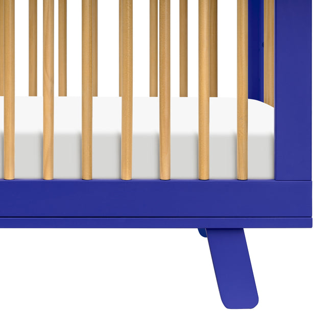 M4201CBTHY,Babyletto,Hudson 3-in-1 Convertible Crib w/Toddler Bed Conversion Kit in Cobalt/Honey