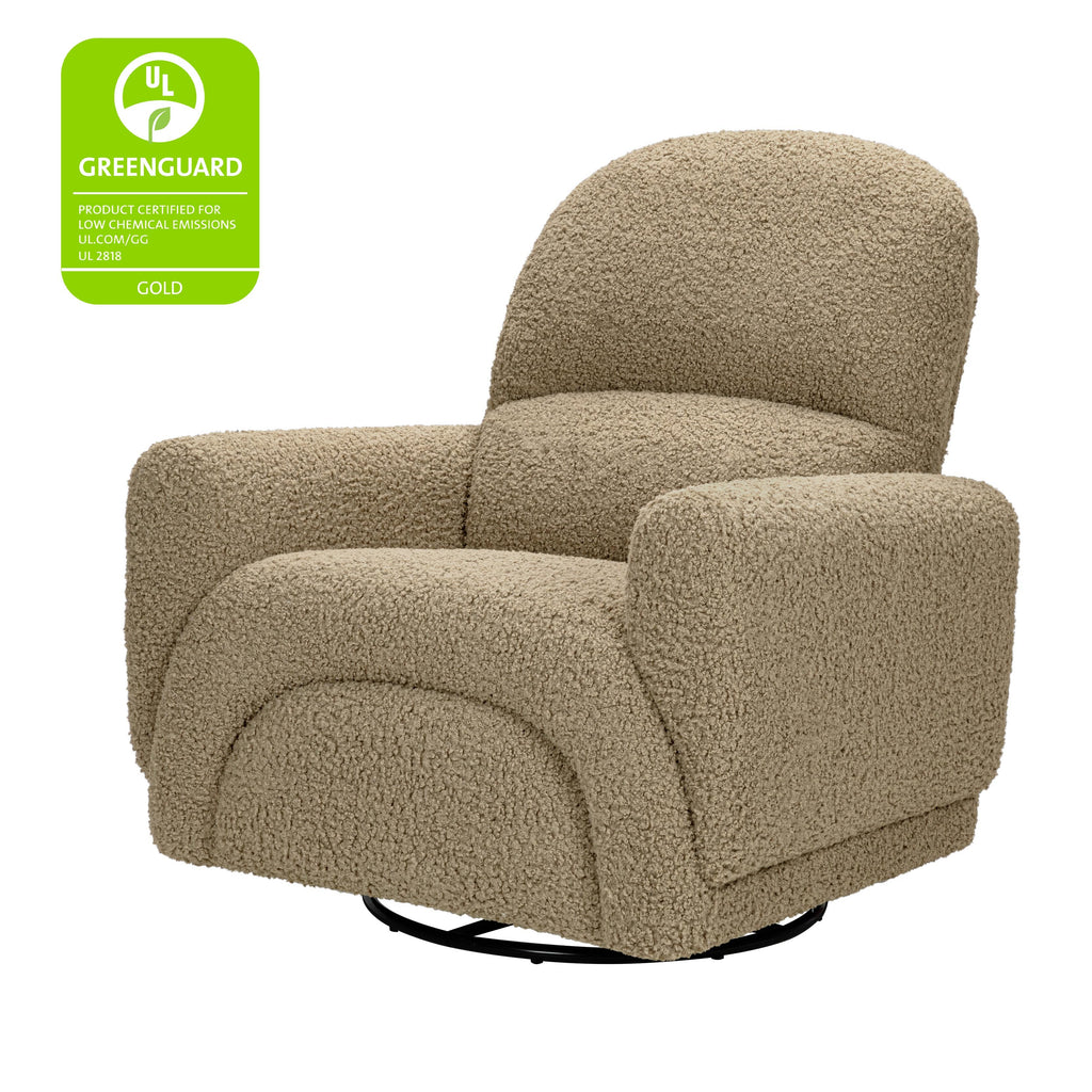 M30087LT,Babyletto,Rainbow Recliner and Swivel Glider in Latte Teddy Loop