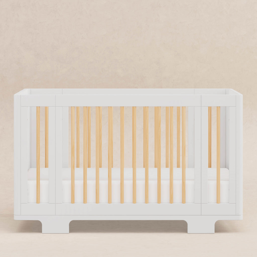 M23401WN,Babyletto,Yuzu 8-in-1 Convertible Crib w/All-Stages Conversion Kits in White/Natural