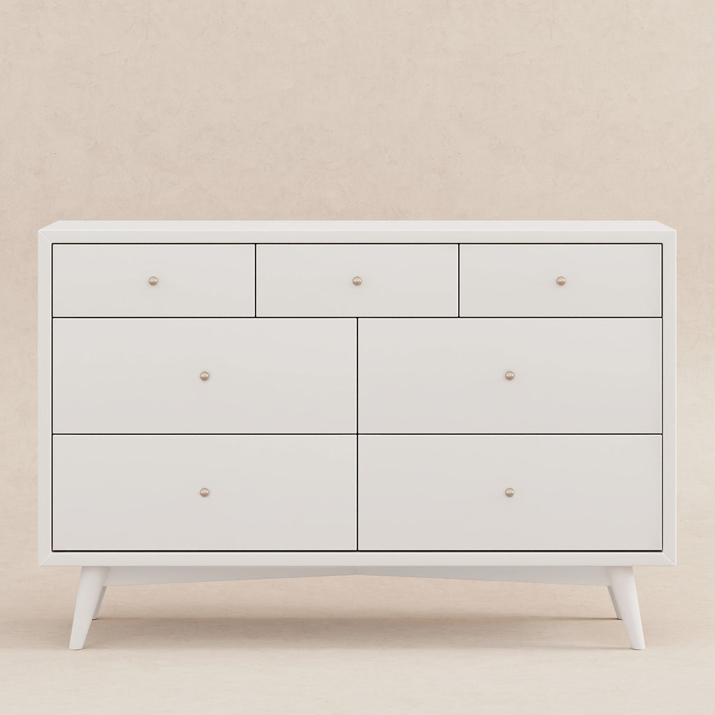 M15916RW,Babyletto,Palma 7-Drawer Double Dresser  Assembled in Warm White