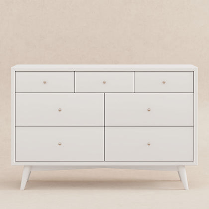 M15916RW,Babyletto,Palma 7-Drawer Double Dresser  Assembled in Warm White