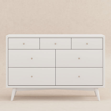 M15916RW,Babyletto,Palma 7-Drawer Double Dresser  Assembled in Warm White