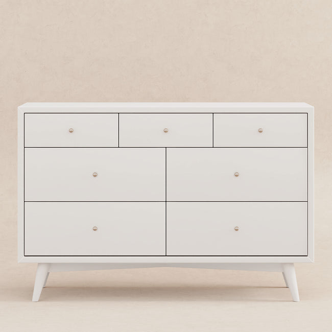 M15916RW,Babyletto,Palma 7-Drawer Double Dresser  Assembled in Warm White