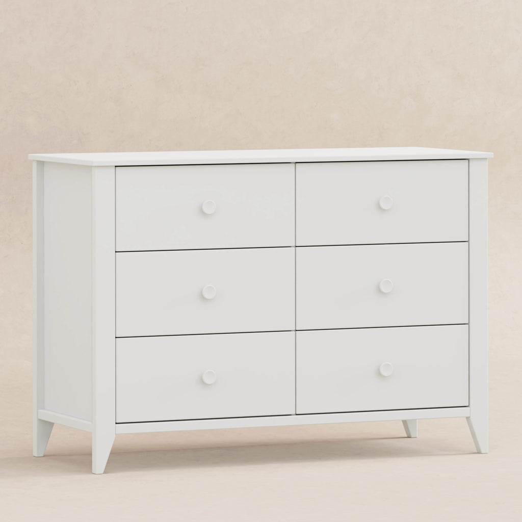 M10326W,Babyletto,Sprout 6-Drawer Double Dresser in White