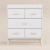M5823WNX,Babyletto,Scoot 3-Drawer Changer Dresser in White/Washed Natural Finish