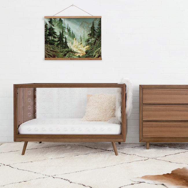 US0300UL,Ubabub,Nifty Clear 3-in-1 Crib in Walnut Finish