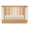 M26201HYWB,Babyletto,Bondi Boucle 4-in-1 Convertible Crib w/ Toddler Bed Kit in Honey with Ivory Boucle