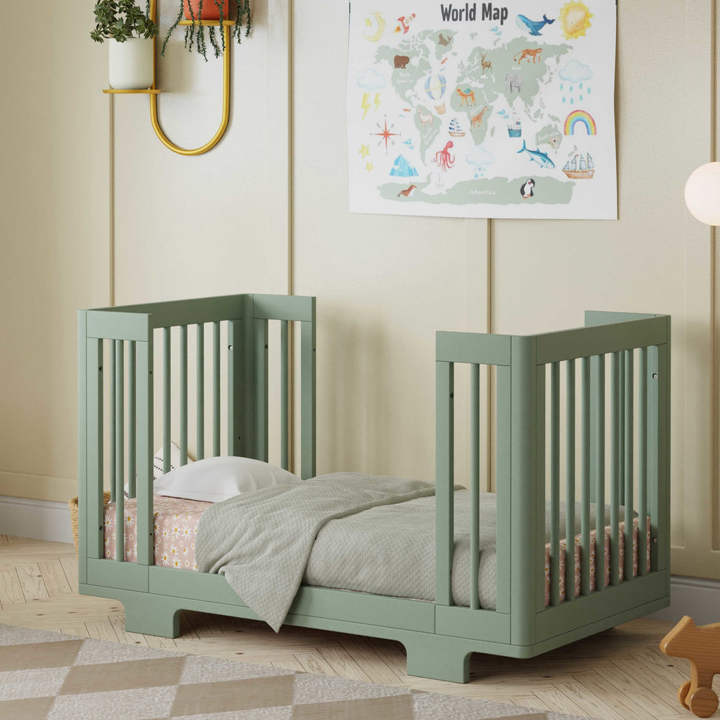 M23401LS,Babyletto,Yuzu 8-in-1 Convertible Crib w/All-Stages Conversion Kits in Light Sage