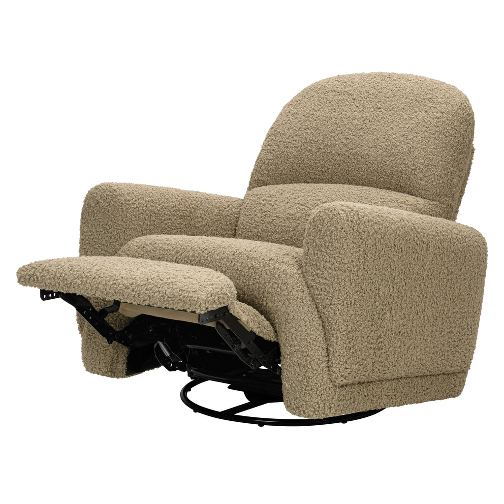 M30087LT,Babyletto,Rainbow Recliner and Swivel Glider in Latte Teddy Loop