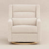 M11278ATLB,Babyletto,Kiwi Plus Chair and a Half Power Glider Recliner in Almond Teddy Loop w/ Light Wood Base