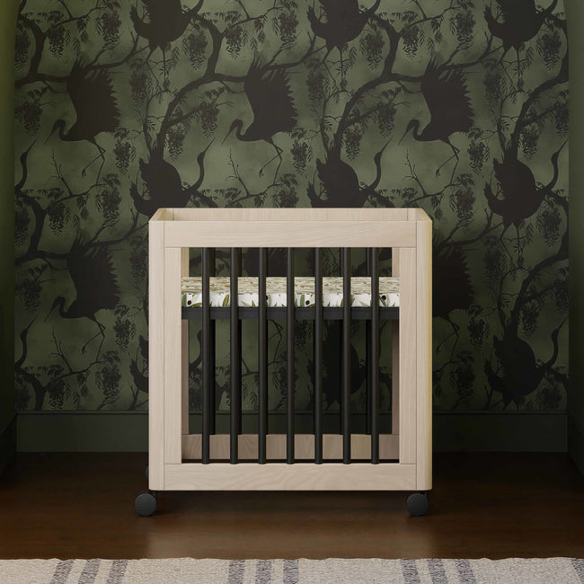 M23401NXB,Yuzu 8-in-1 Convertible Crib w/All-Stages Conversion in Washed Natural/Black