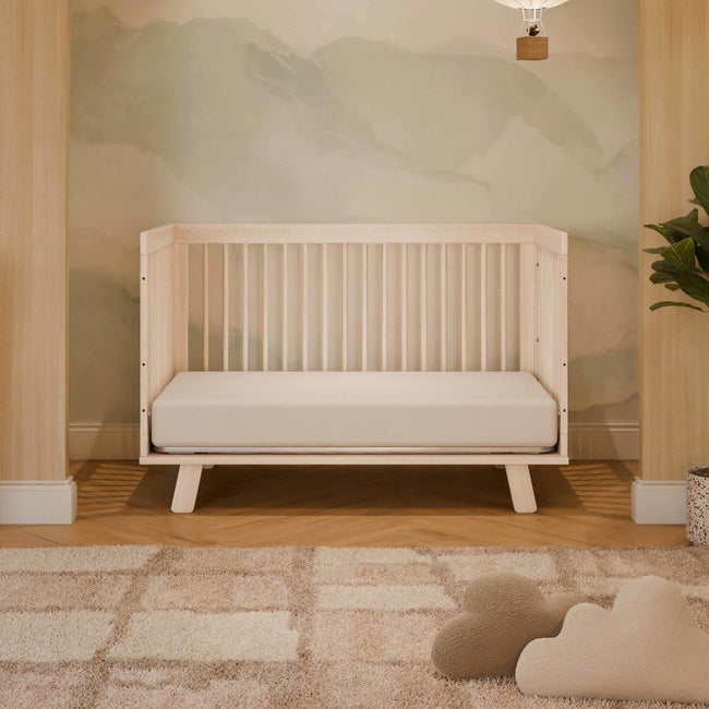M4201NX,Babyletto,Hudson 3-in-1 Convertible Crib w/Toddler Bed Conversion Kit in Washed Natural