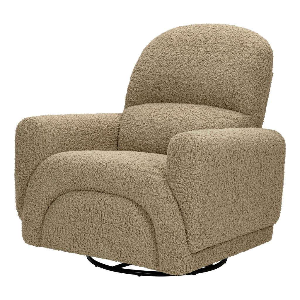 M30087LT,Babyletto,Rainbow Recliner and Swivel Glider in Latte Teddy Loop