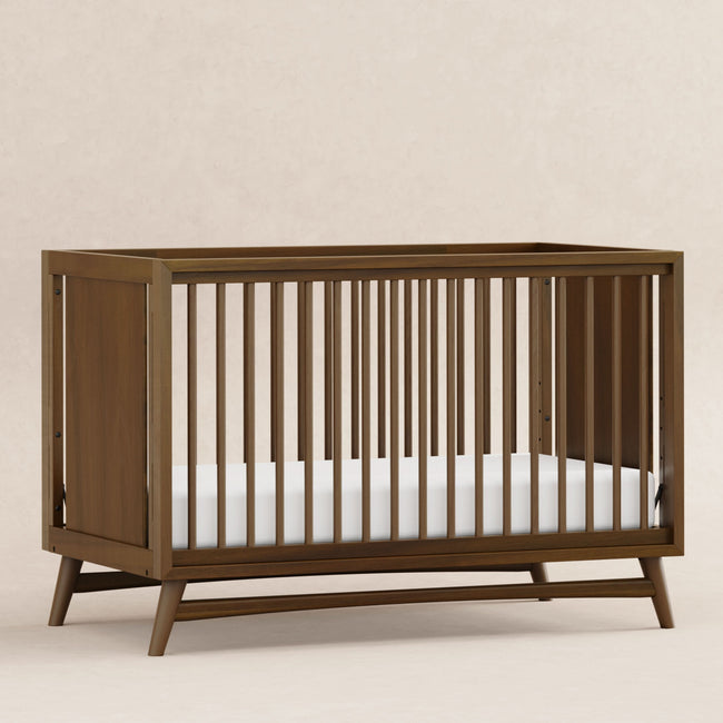 M15401NL,Babyletto,Peggy Mid-Century 3-in-1 Convertible Crib w/Toddler Bed Conversion Kit in Natural Walnut