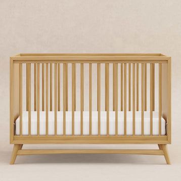 M15401HY,Babyletto,Peggy Mid-Century 3-in-1 Convertible Crib w/Toddler Bed Conversion Kit in Honey