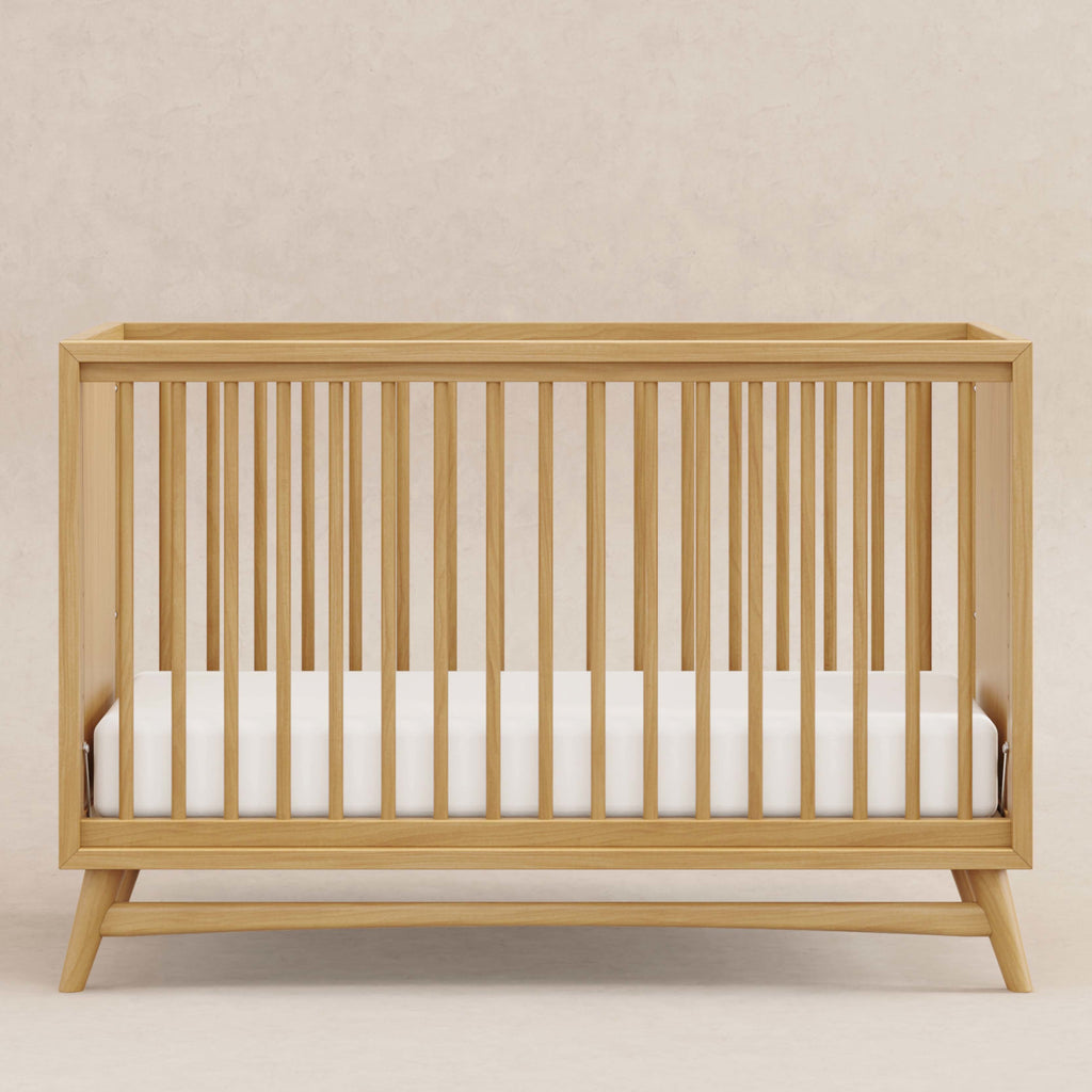 M15401HY,Babyletto,Peggy Mid-Century 3-in-1 Convertible Crib w/Toddler Bed Conversion Kit in Honey