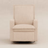 M20977CSG,Babyletto,Cali Flange Gliding Swivel Recliner in Chai Shearling