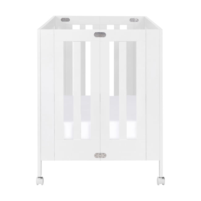 M6601W,Babyletto,Maki Full-Size Folding Crib w/Toddler Bed Conversion Kit in White Finish