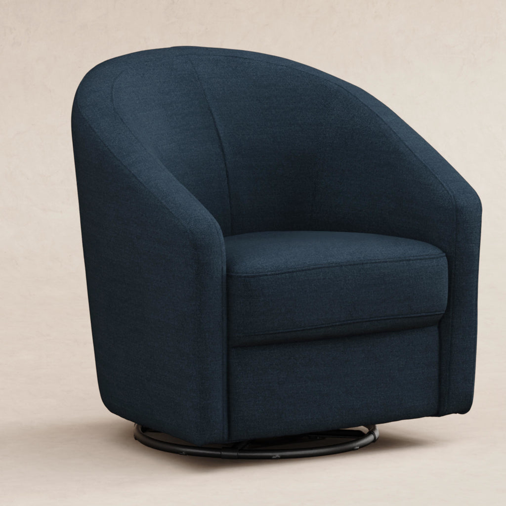 M5887PVET,Babyletto,Madison Swivel Glider in Performance Navy Eco-Twill