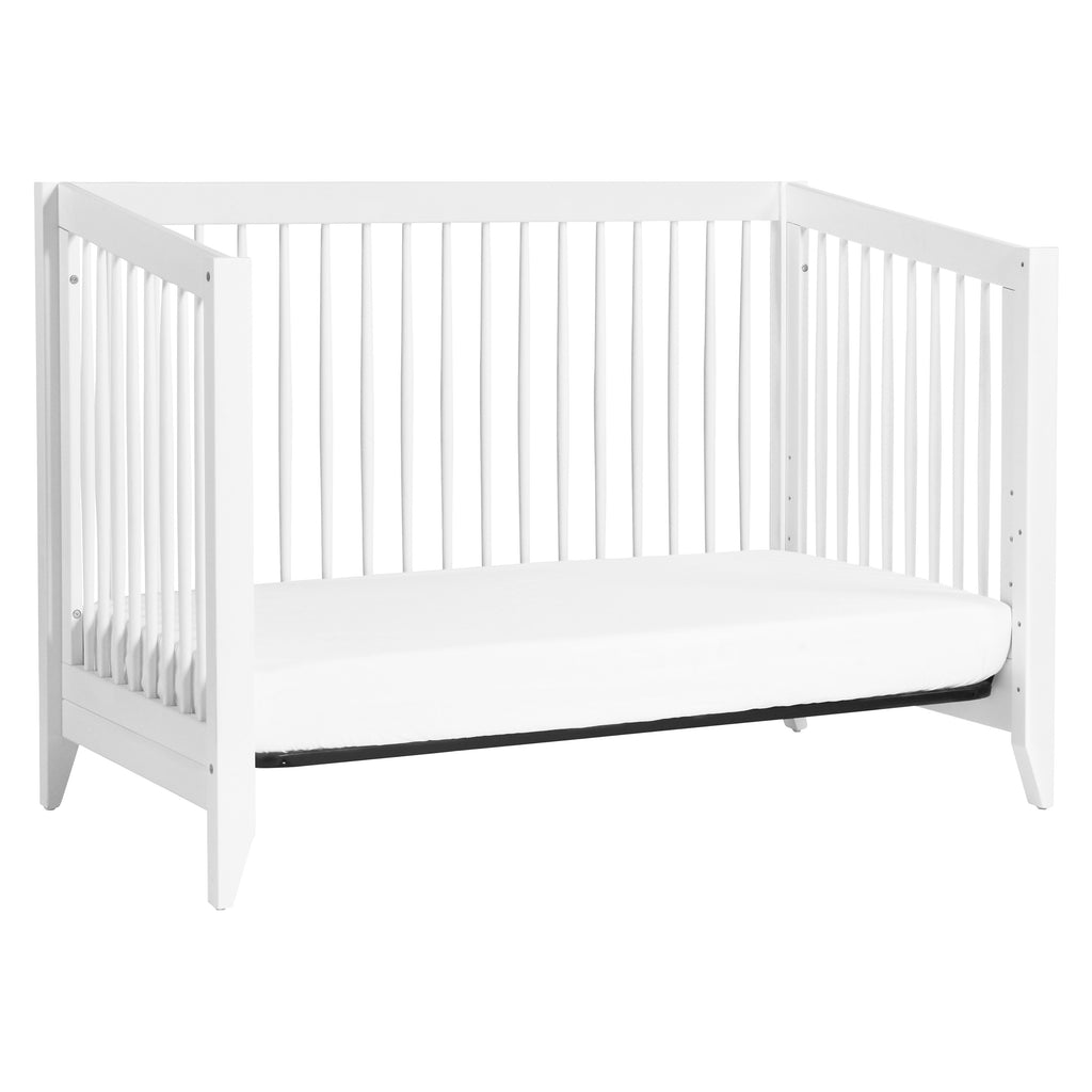 M10301W,Babyletto,Sprout 4-in-1 Convertible Crib w/Toddler Bed Conversion Kit in White Finish