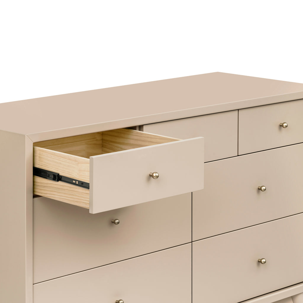 M15916TPE,Babyletto,Palma 7-Drawer Double Dresser  Assembled in Taupe