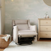 M11283PBEW,Babyletto,Kiwi Deluxe Power Glider Recliner w/Heat&Massage in Performance Beach Eco-Weave