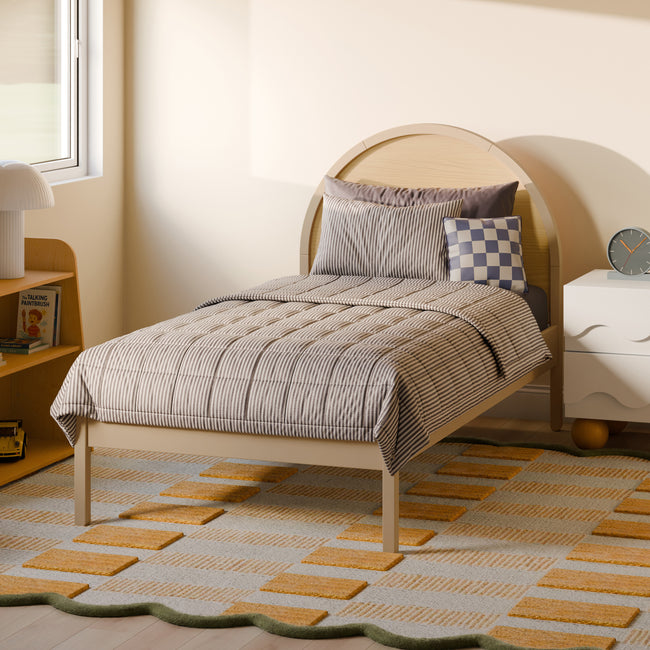 M30269TPESH,Babyletto Kids,Moab Twin Bed in Taupe/Ash