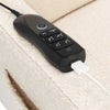 M11283PWB,Babyletto,Kiwi Deluxe Power Glider Recliner w/Heat&Massage in Performance Ivory Boucle