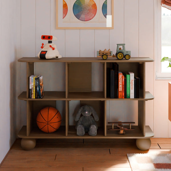M31811NL,Babyletto Kids,Crosby Open Bookcase in Natural Walnut