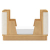 M26201HYWB,Babyletto,Bondi Boucle 4-in-1 Convertible Crib w/ Toddler Bed Kit in Honey with Ivory Boucle