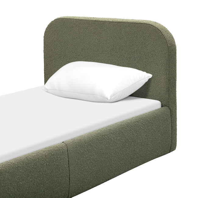M31269POB,Babyletto Kids,Nara Twin Bed in Performance Olive Boucle