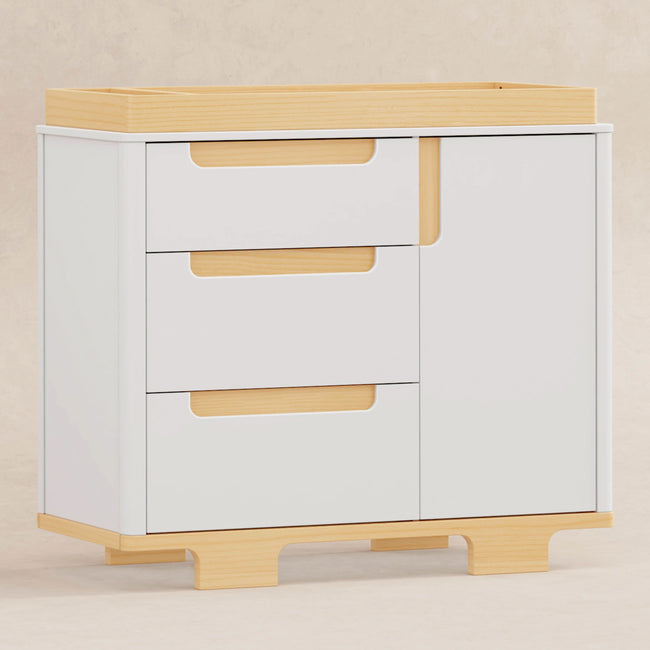 M23423WN,Babyletto,Yuzu 3-Drawer Changer Dresser in White/Natural