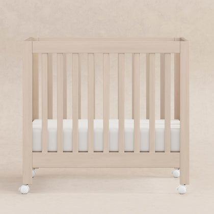M6698NX,Babyletto,Origami Mini Crib in Washed Natural