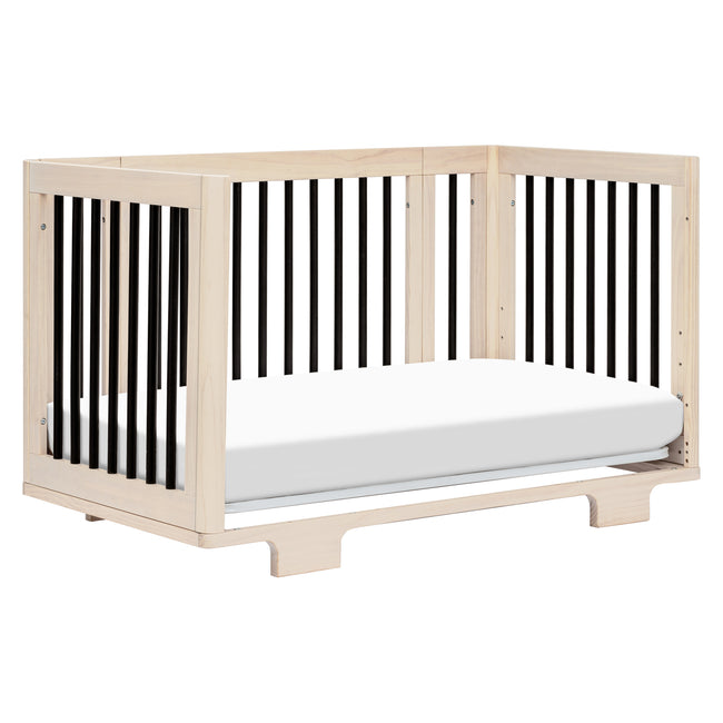 M23401NXB,Babyletto,Yuzu 8-in-1 Convertible Crib w/All-Stages Conversion in Washed Natural/Black