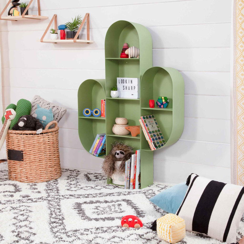 M20011SGR,Babyletto,Cactus Bookcase in Sage Green