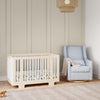 M11288PCETLB,Babyletto,Kiwi Glider Recliner w/ Electronic Control and USB in Performance Blue Chambray Eco-Twill/Light Wood