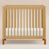M12998HYVTL,Babyletto,Gelato 4-in-1 Convertible Mini Crib and Twin bed in Honey with Vegan Tan Leather Feet