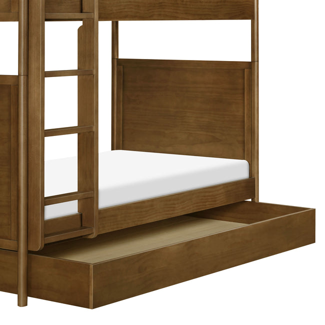 M25973NL,Babyletto Kids,Twin Storage Trundle Bed in Natural Walnut