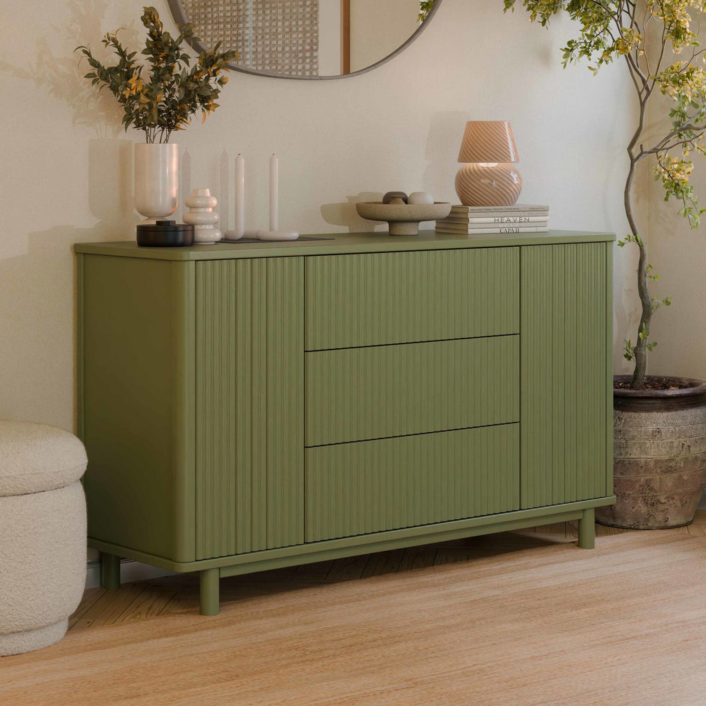 M29816OL,Babyletto,Pogo Tambour Assembled Dresser in Olive