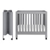 M6698G,Babyletto,Origami Mini Crib in Grey Finish