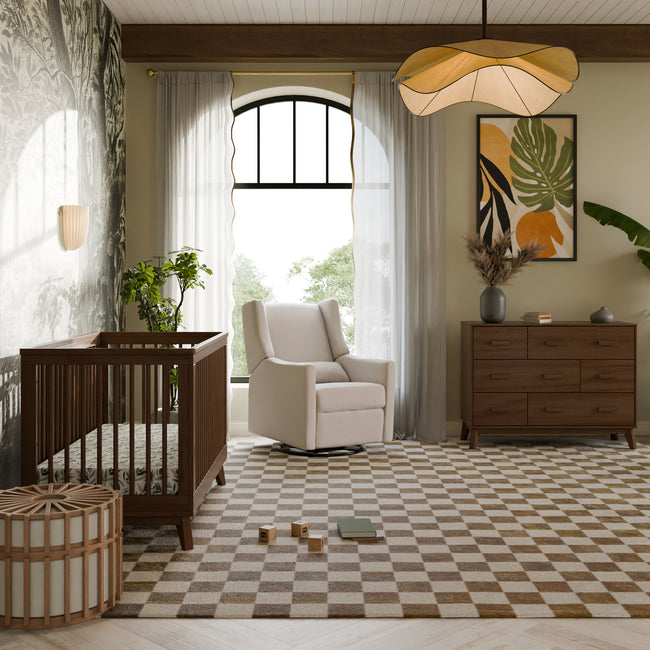 M11277PBEW,Babyletto,Kiwi Recliner and Swivel Glider in Performance Beach Eco-Weave