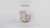 M11283PWB,Babyletto,Kiwi Deluxe Power Glider Recliner w/Heat&Massage in Performance Ivory Boucle