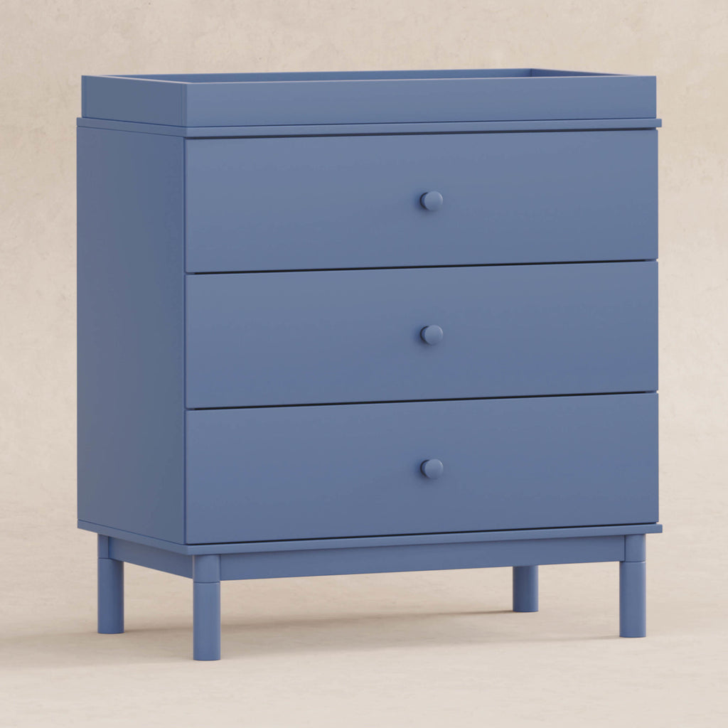 M12923CVB,Babyletto,Gelato 3-Drawer Changer Dresser w/Removable Changing Tray in Cove Blue