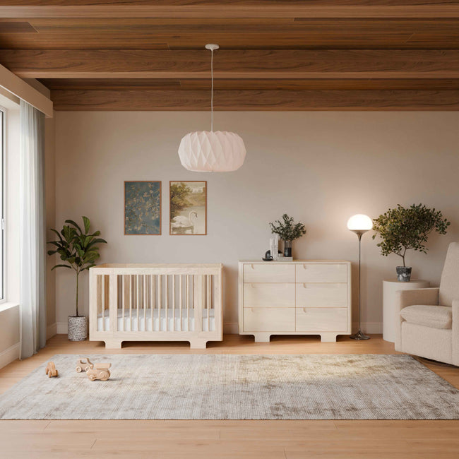 M23401NX,Yuzu 8-in-1 Convertible Crib w/All-Stages Conversion Kits in Washed Natural