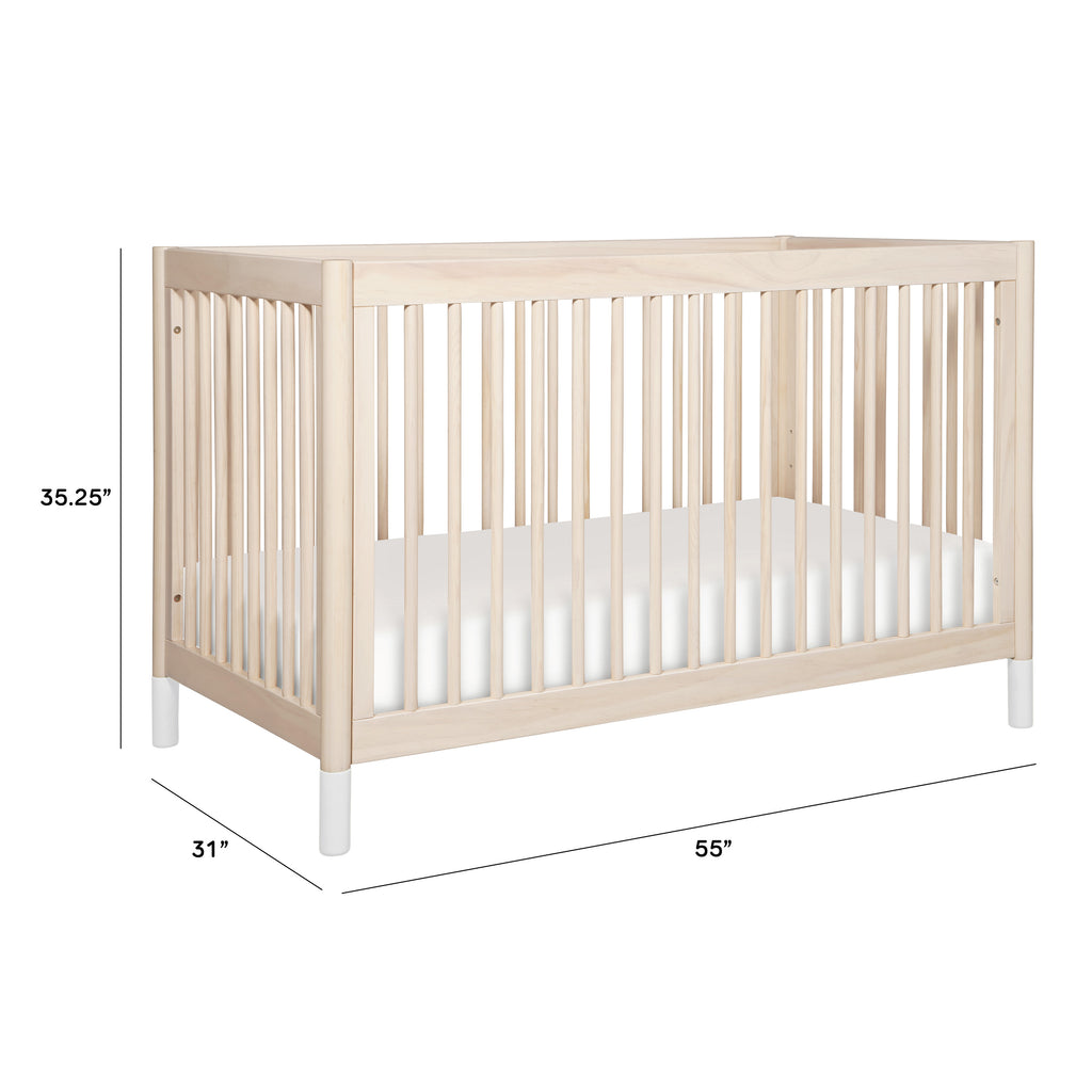 M12901NXW,Babyletto,Gelato 4-in-1 Convertible Crib w/Toddler Conversion Kit in Washed Natural  W Feet