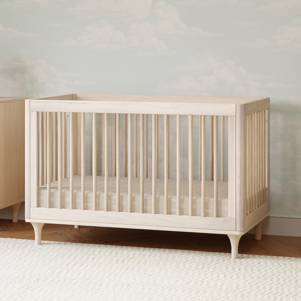 M9001NX,Babyletto,Lolly 3-in-1 Convertible Crib w/Toddler Bed Conversion Kit in Washed Natural