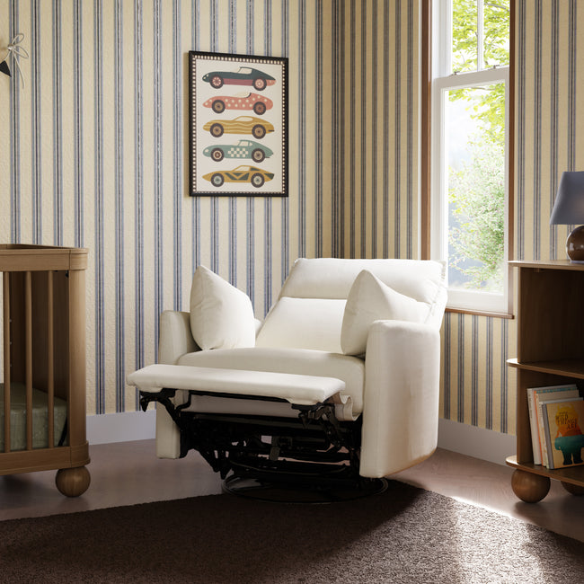 M33988PCMEW,Babyletto,Nori Glider Recliner w/ Electronic Control and USB in Performance Cream Eco-Weave