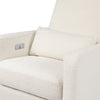 M23085WBLB,Babyletto,Sigi Glider Recliner w/ Electronic Control and USB in Ivory Boucle w/Light Wood Base