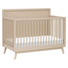 M15901TPE,Babyletto,Palma Mid-Century 4-in-1 Convertible Crib w/Toddler Bed Conversion in Taupe